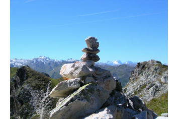 Cairn en montagne 